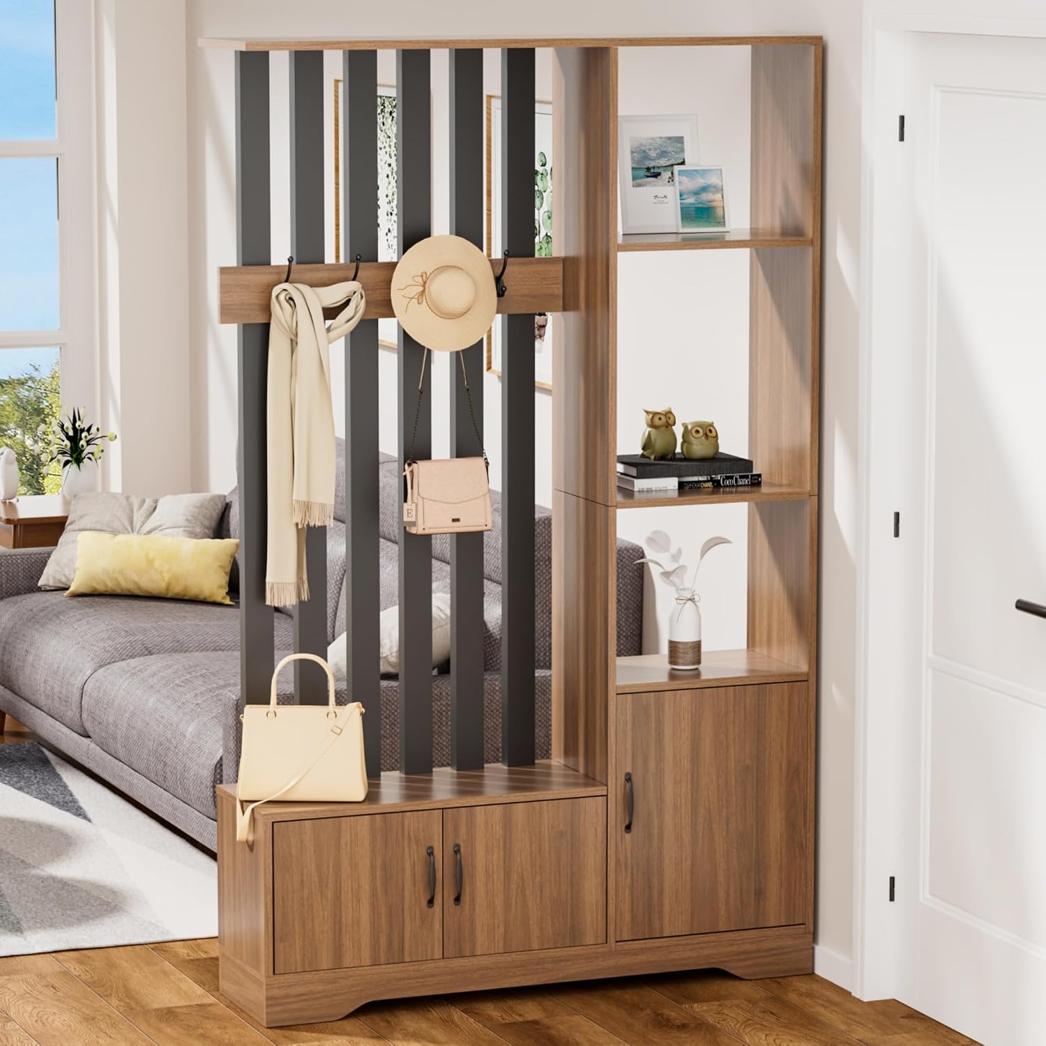 Partition Screen Divider - Перегородка для комнаты с полками, от