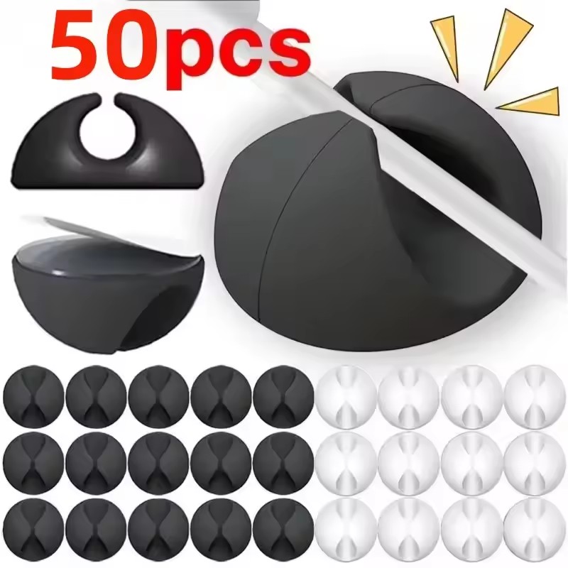Desk Organizer - 5/50 шт. мини-органайзер для кабелей, держатели