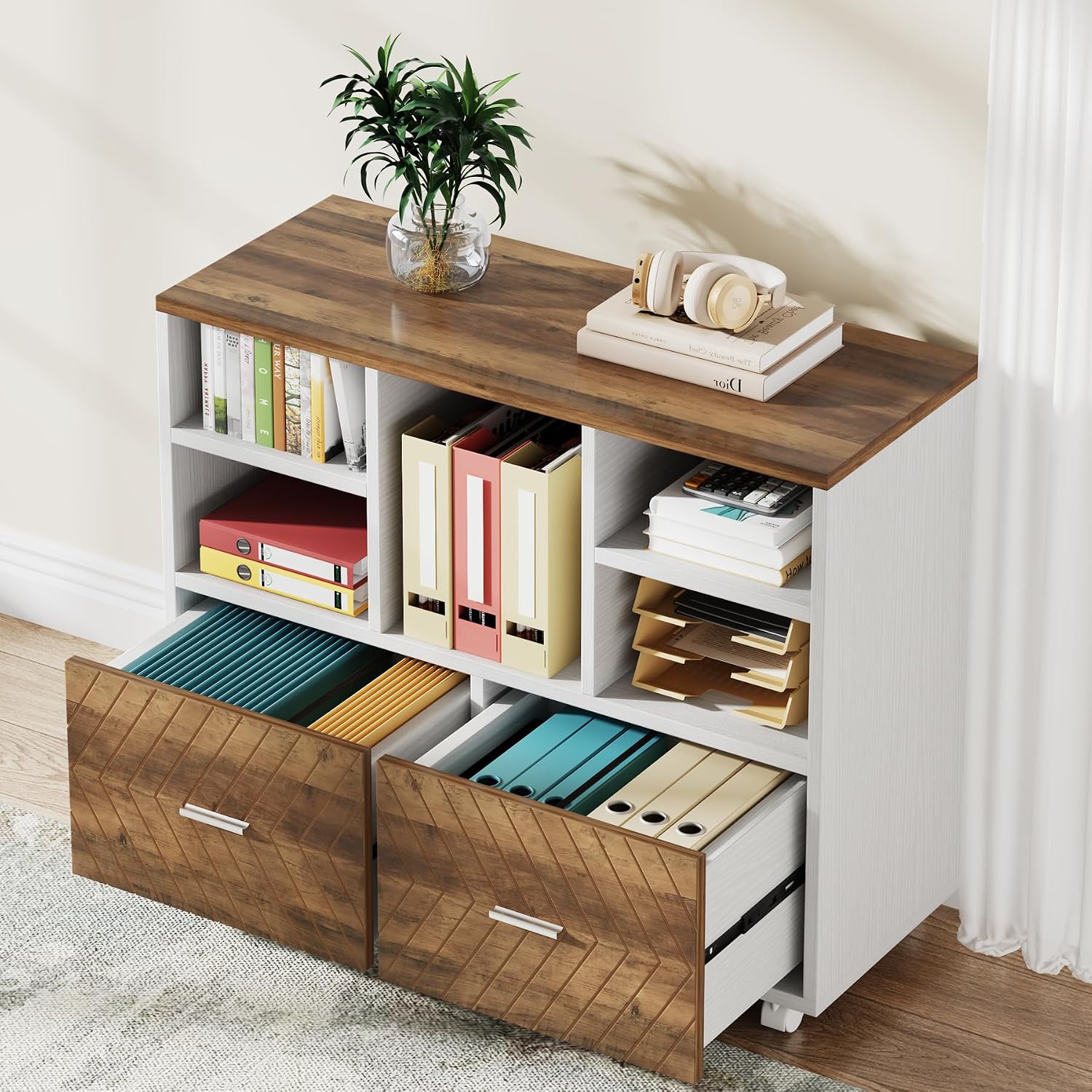 Деревянный шкаф для документов – обзор и цена Printer Stand