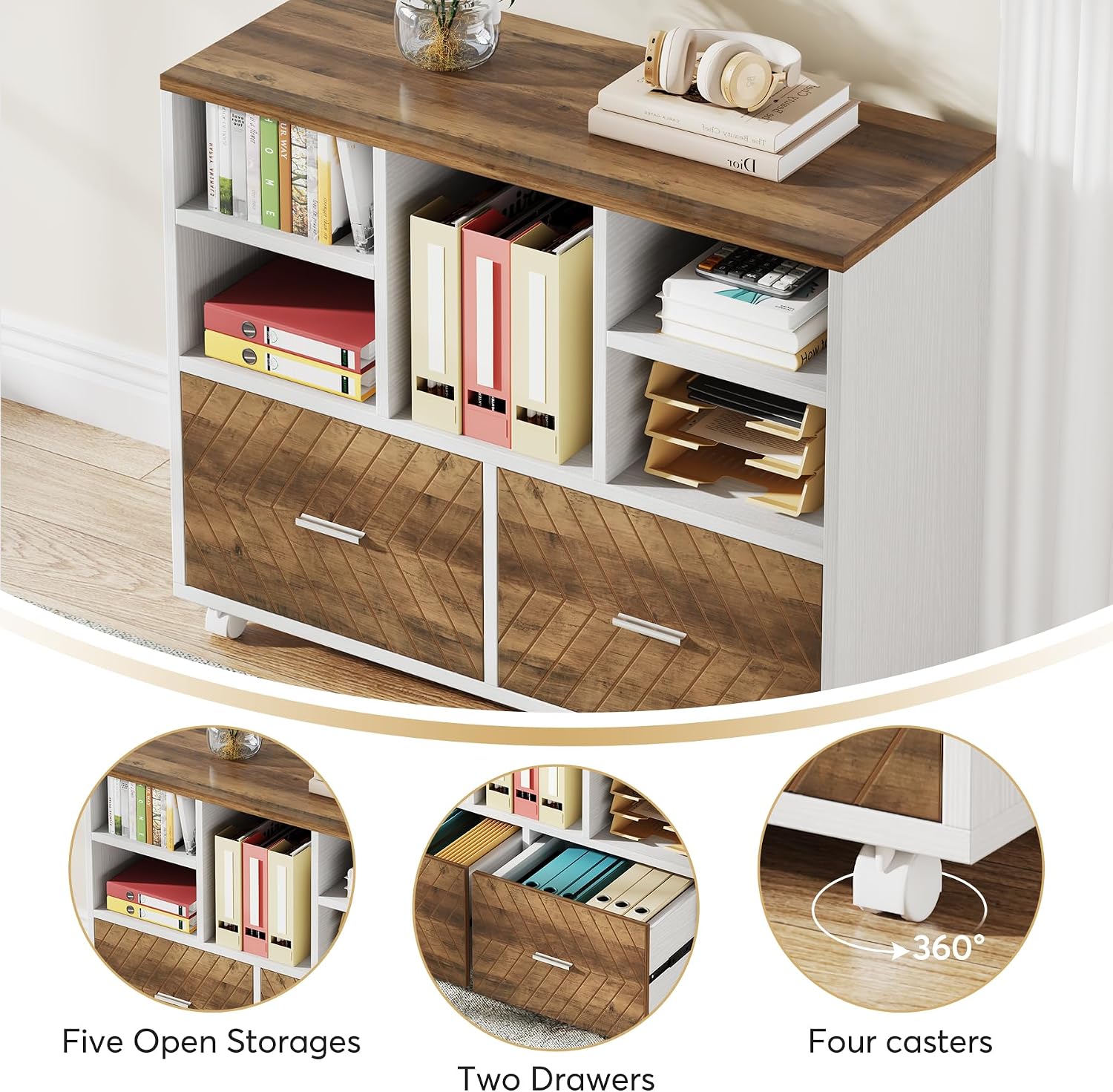 Деревянный шкаф для документов – обзор и цена Printer Stand