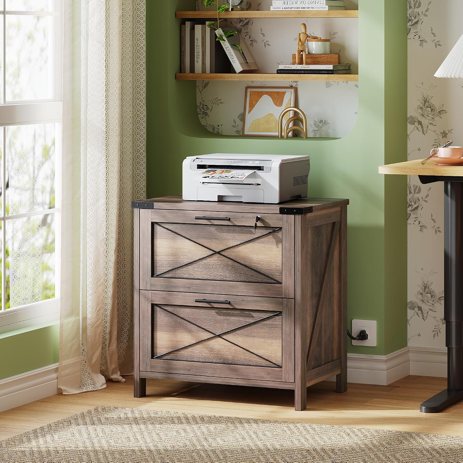 Деревянный боковой шкаф для до – обзор и цена Printer Stand