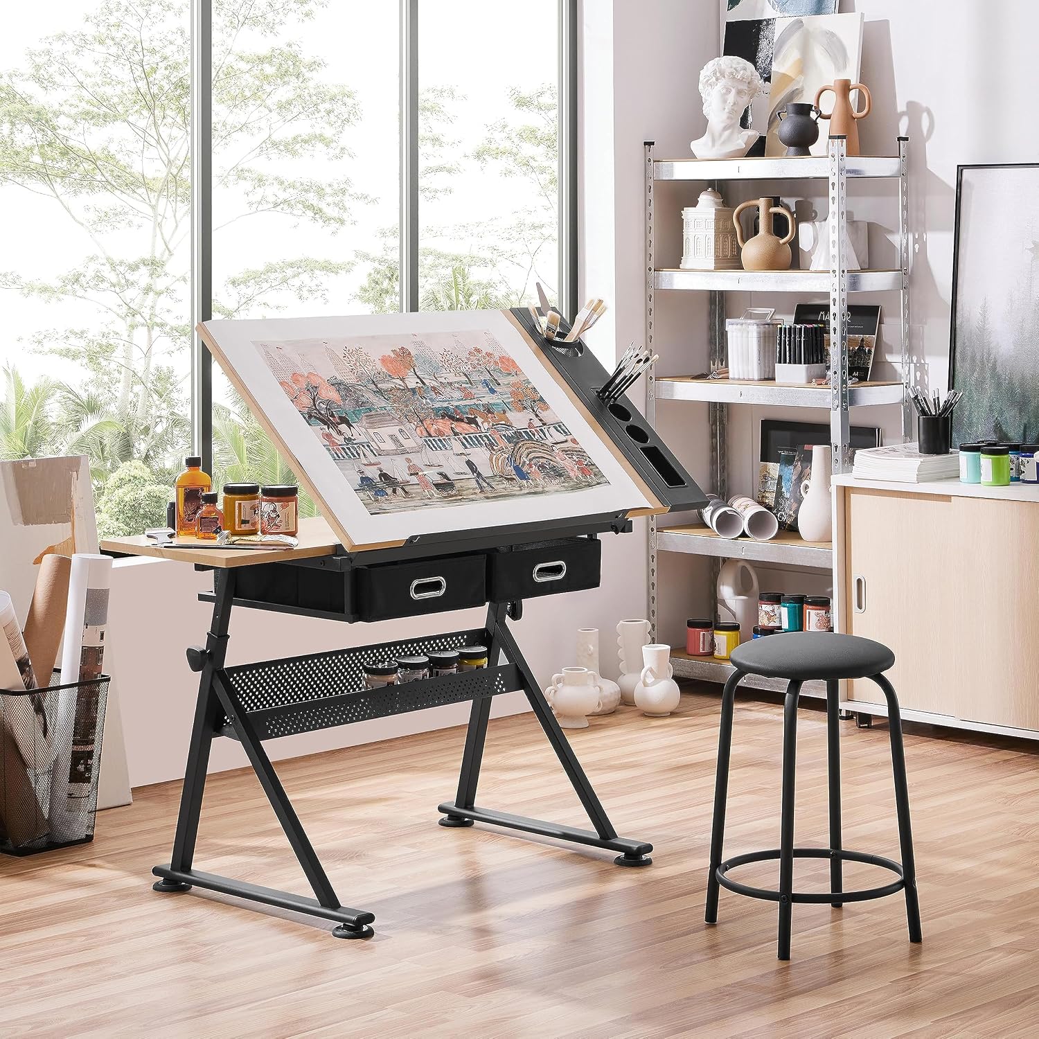 Регулируемый чертежный стол с  – обзор и цена Office Stool