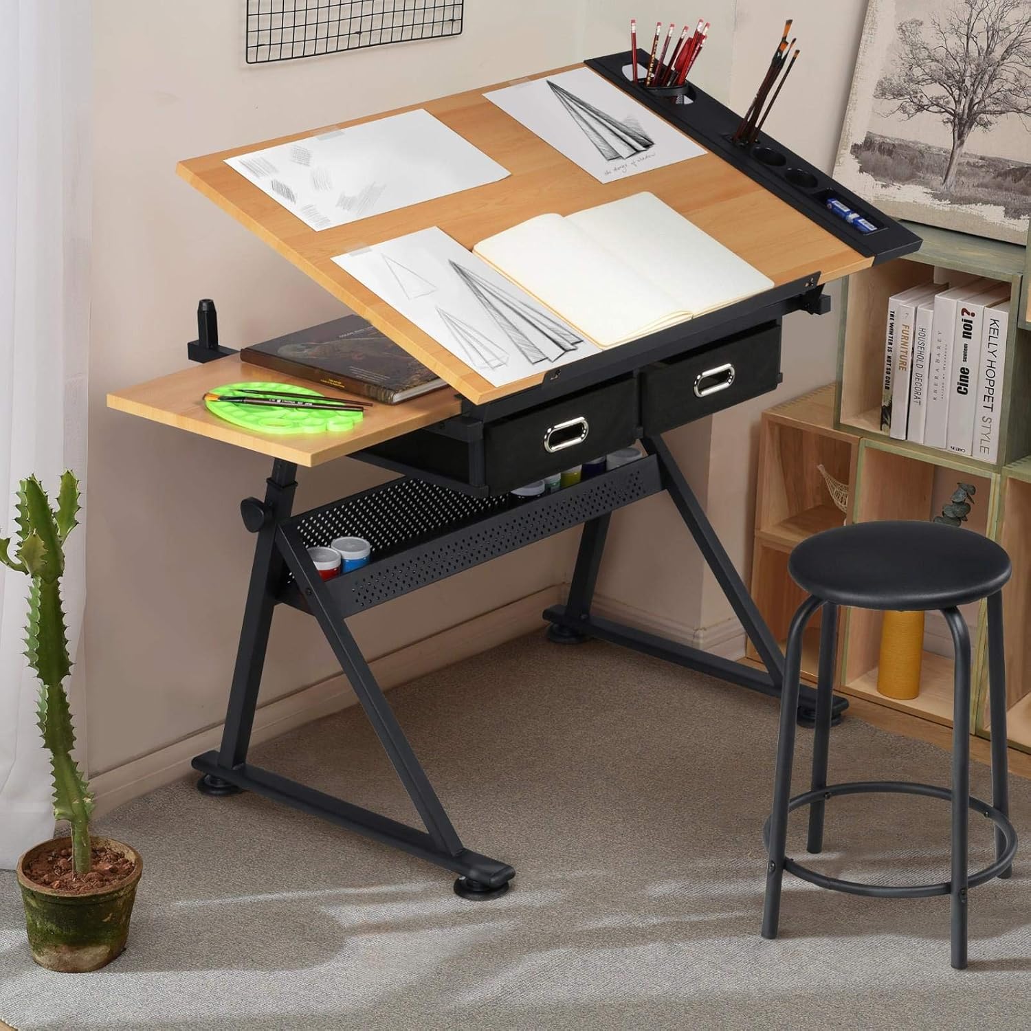 Регулируемый чертежный стол с  – обзор и цена Office Stool