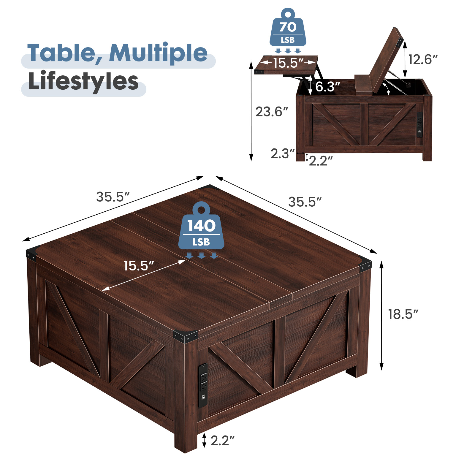 Журнальный столик JHK 35.6IN с – обзор и цена Office Furniture Brands