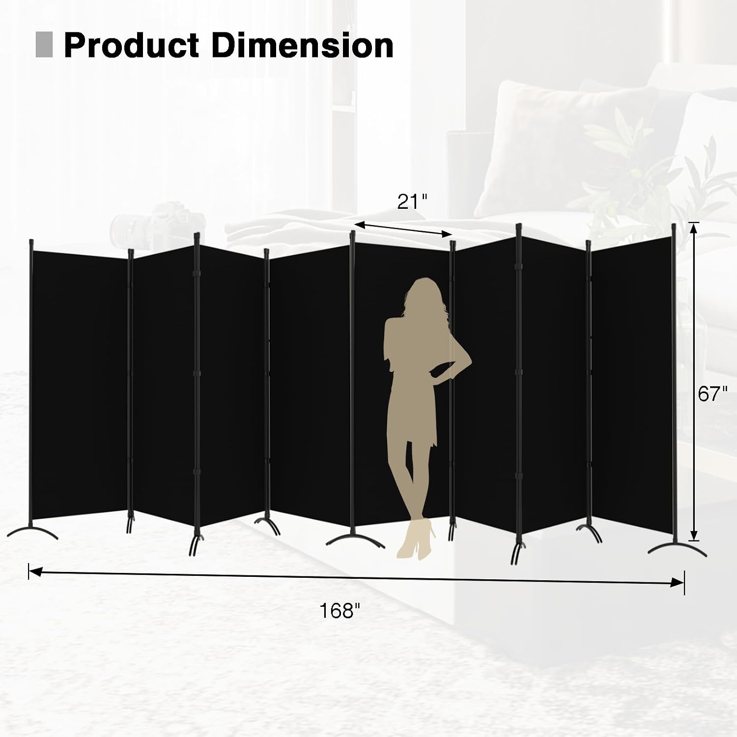 Складная перегородка-ширма для – обзор и цена Partition Screen Divider