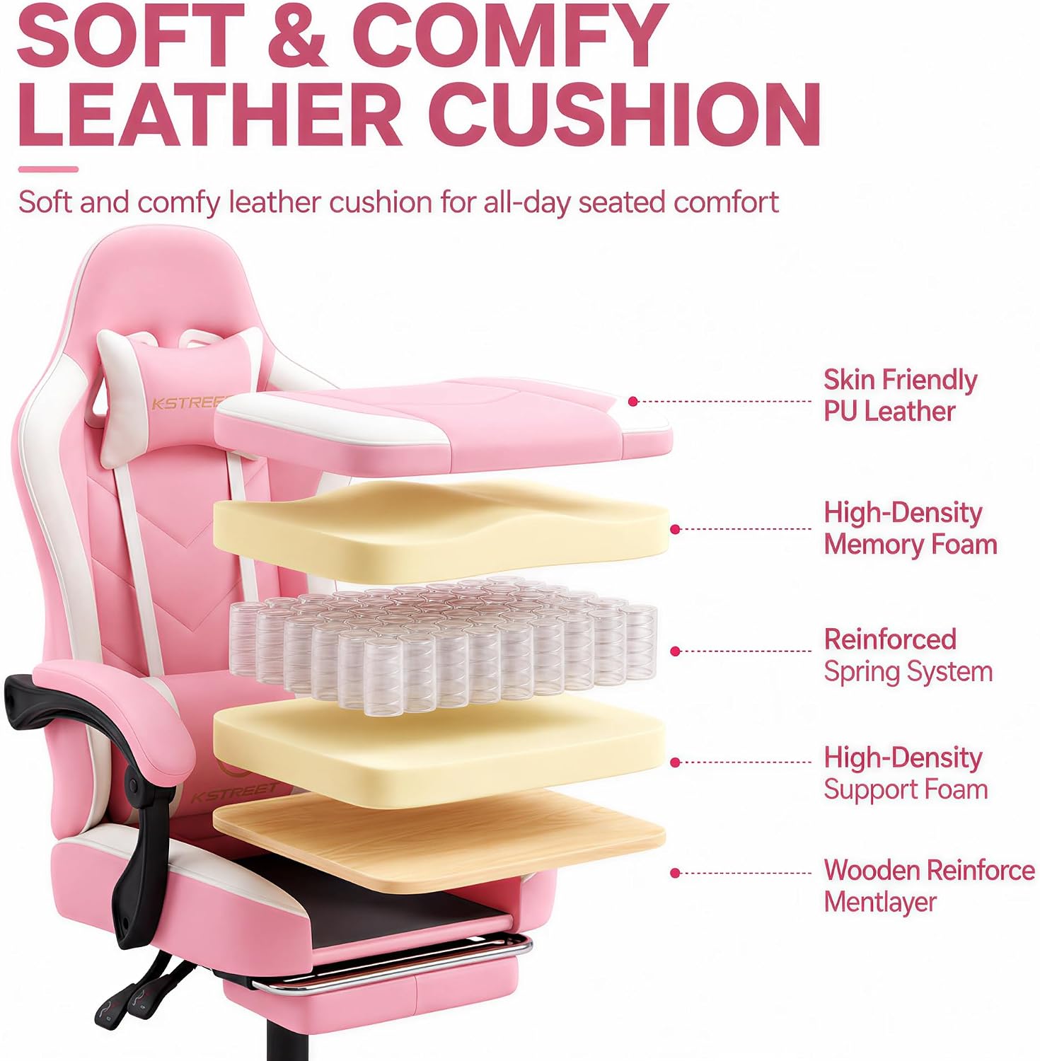 Эргономичное игровое кресло с  – обзор и цена Office Chair Cushion