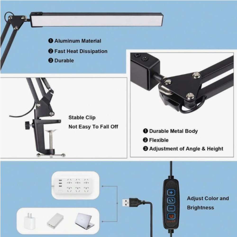 Светодиодная настольная лампа  – обзор и цена Desk Lamp
